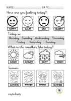 Vista previa - Hojas de trabajo - Basic daily routines - página 1