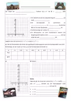 Vorschau - Arbeitsblätter - Die Normalparabel (Arbeitsblatt mit Lösung) - Deckblatt