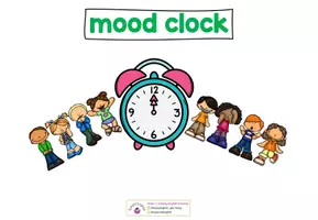 Vorschau - Mal- und Bastelvorlagen - mood clock - Stimmungsbarometer - Seite 1