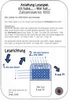Vorschau - Spiele - Ich habe... - Wer hat... Lesespiel Einmaleins - Seite 1