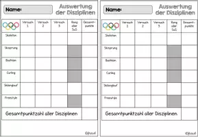 Vorschau - Stundenentwürfe - Bewegung, Spiel & Sport: olympische Winterspiele in der Turnhalle - Seite 1
