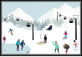 Vorschau - Arbeitsblätter - Lesespurgeschichte "Hurra, es schneit!" Leseanfänger Level 1 DaZ / Deutsch - Seite 2