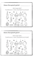 Vorschau - Arbeitsblätter - Mini-Heft Weihnachtsbräuche in Deutschland und der Welt Klasse 3+4 - Deckblatt