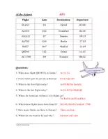 Vista previa - Hojas de trabajo - At the Airport English Worksheet: Aprende Inglés - página 2