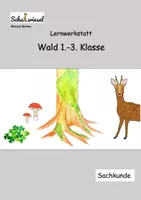 Vorschau - Arbeitsblätter - Wald Werkstatt 1.-3. Klasse (pdf + editierbare Version) - Deckblatt