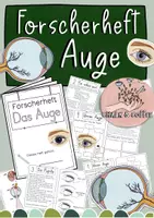 Vorschau - Stundenentwürfe - Das Auge Forscherheft - zum selbstständigen Bearbeiten - Deckblatt