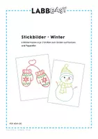 Vorschau - Mal- und Bastelvorlagen - Stickbilder Winter - Vorlagen zum Sticken für Kinder - Seite 2