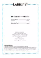 Vorschau - Mal- und Bastelvorlagen - Stickbilder Winter - Vorlagen zum Sticken für Kinder - Seite 3