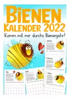 Vorschau - Merkblätter - Bienen Sachunterricht Kalender 2022 - Deckblatt