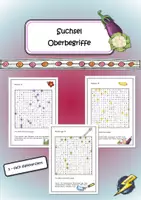 Vorschau - Arbeitsblätter - Suchsel Oberbegriffe - Deckblatt