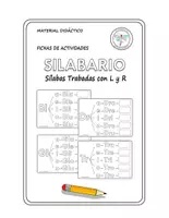 Vista previa - Hojas de trabajo - SILABARIO TRABADAS MAYUSCULA PRIMERA L Y R - Portada