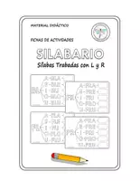 Vista previa - Hojas de trabajo - SILABARIO TRABADAS MAYUSCULA L Y R - Portada