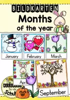 Vorschau - Bildkarten - Bildkarten - Months of the year - Deckblatt