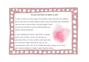 Vorschau - Merkblätter - Karteikarten zum Thema Kinderrechte - Seite 1