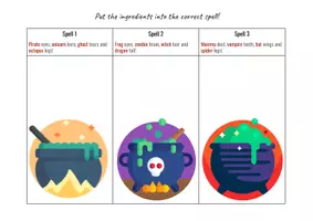 Vista previa - Unidades / Secuencias / Situaciones de Aprendizaje - Workstations - Halloween spells (vocabulary) - Portada
