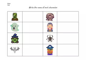 Vista previa - Unidades / Secuencias / Situaciones de Aprendizaje - Workstations - Halloween spells (vocabulary) - página 2