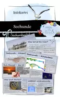 Vorschau - Stationenlernen - Seehunde: Infokartei - Deckblatt