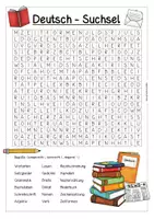 Vorschau - Arbeitsblätter - Deutsch - Suchsel (Buchstabengitter) - Deckblatt