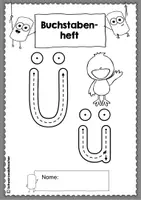 Vorschau - Arbeitsblätter - Buchstabenheft zum Ü mit Übungen zur phon. Bewusstheit & zum Lesen - Seite 2