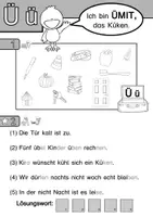Vorschau - Arbeitsblätter - Buchstabenheft zum Ü mit Übungen zur phon. Bewusstheit & zum Lesen - Seite 3