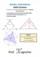 Vorschau - Arbeitsblätter - SKRIPT: Dreiecke - Konstruktionen (mit Lösungen & PowerPoint) - Deckblatt