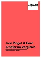 Vorschau - Videos - Jean Piaget und Gerd Schäfer im Vergleich (Arbeitsblatt mit Video) - Deckblatt