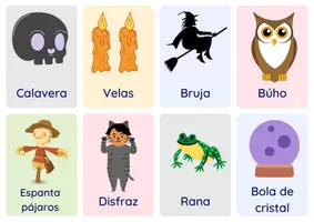 Aperçu - Cartes / Images - Flashcards d'Halloween en espagnol! - Page 3