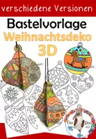 Vorschau - Stationenlernen - Weihnachtsdeko - 3D Christbaumkugel als Deko für das Klassenzimmer - Deckblatt