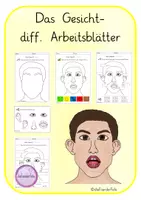 Vorschau - Arbeitsblätter - Materialpaket Unser Gesicht - Seite 1