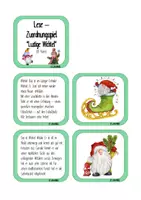 Vorschau - Arbeitsblätter - Lesezuordnungsspiel "Lustige Wichtel", 2./3.Klasse #silvesterknaller24 - Seite 1