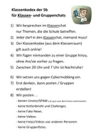 Vorschau - Poster - Klassenkodex Klassenregeln (für den Schulalltag und den Klassenchat) - Seite 2