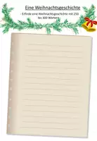Vorschau - Arbeitsblätter - Arbeitsblatt: Weihnachtsbrief/ Weihnachtsgeschichte schreiben (editierbar) - Seite 2