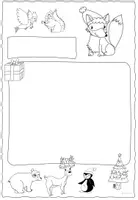 Vorschau - Arbeitsblätter - Schmuckrahmen Weihnachten Vorschule/Klasse 1-4 - Seite 3