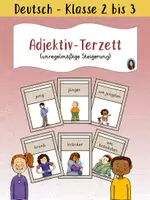 Vorschau - Spiele - Adjektiv-Terzett - Adjektive steigern (unregelmäßige Steigerung) - Deckblatt