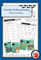 Vorschau - Arbeitsblätter - Rechenspaziergang - Zahlwörter bis 100 lesen #Silvesterknaller2023 - Deckblatt