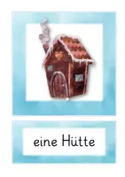 Vorschau - Bildkarten - "Winter und Weihnachten" - DaZ Wort-Bild-Karten - Seite 1