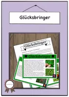 Vorschau - Arbeitsblätter - Glücksbringer und ihre Bedeutung - Deckblatt