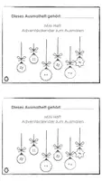 Vorschau - Arbeitsblätter - Mini-Ausmalheft Adventskalender ab Klasse 1 - Deckblatt