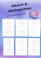 Vorschau - Mal- und Bastelvorlagen - Advent & Weihnachten - Ich wünsch dir was für 2.-5. - Deckblatt