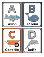 Vista previa - Manualidades / Dibujos para colorear - TARJETAS ILUSTRATIVAS APRENDO EL ABECEDARIO - página 3