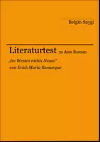 Vorschau - Arbeitsblätter - Literaturtest zu "Im Westen nichts Neues" von Erich Maria Remarque - Deckblatt