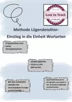 Vorschau - Aufgabenkarten - Luegendetektor Einstieg in die Einheit Wortarten - Deckblatt