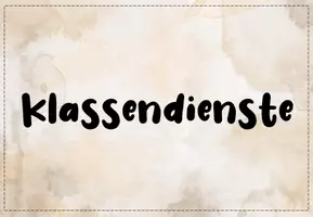 Vorschau - Bildkarten - Klassendienste - Classroom Management - braun - Deckblatt
