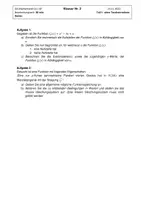 Vorschau - Klassenarbeiten - GK Mathe Q1 Klausur mit EWH: Steckbrief, Extremwert & Funktionenscharen - Deckblatt