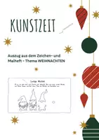 Vorschau - Mal- und Bastelvorlagen - Kunstzeit-Heft - Extra-Seite Weihnachten - Deckblatt
