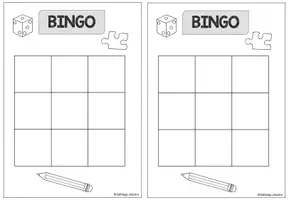 Vorschau - Arbeitsblätter - Bingo Blanko-Vorlage - Deckblatt