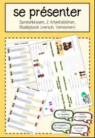 Vorschau - Arbeitsblätter - Se présenter - Buddybook, 2 Arbeitsblätter, Sprechblasen - Deckblatt