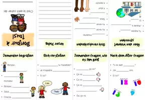 Vorschau - Arbeitsblätter - Se présenter - Buddybook, 2 Arbeitsblätter, Sprechblasen - Seite 3