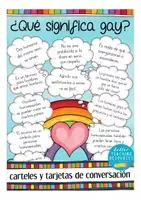 Vista previa - Hojas de trabajo - ¿Qué significa gay? hojas de trabajo Español Pride Month / diversity - Portada