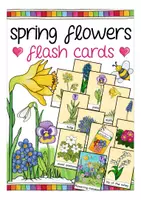 Aperçu - Cartes / Images - flash cards spring flowers English / Anglais - Page de couverture